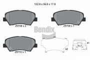 BPD1365 Sada brzdových destiček, kotoučová brzda BENDIX Braking
