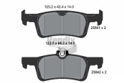 BPD1596 Sada brzdových destiček, kotoučová brzda BENDIX Braking