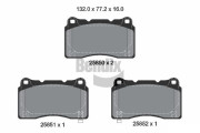 BPD2315 Sada brzdových destiček, kotoučová brzda BENDIX Braking