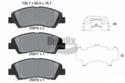BPD1476 Sada brzdových destiček, kotoučová brzda BENDIX Braking