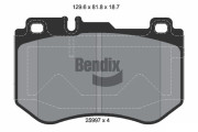 BPD1397 Sada brzdových destiček, kotoučová brzda BENDIX Braking