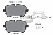 BPD1647 Sada brzdových destiček, kotoučová brzda BENDIX Braking