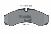 BPD1059 Sada brzdových destiček, kotoučová brzda BENDIX Braking