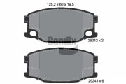 BPD2293 Sada brzdových destiček, kotoučová brzda BENDIX Braking