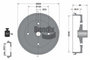 BDM1001 Brzdový buben BENDIX Braking