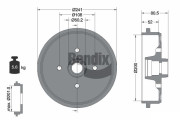 BDM1046 Brzdový buben BENDIX Braking