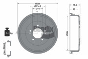 BDM1171 BENDIX Braking brzdový bubon BDM1171 BENDIX Braking