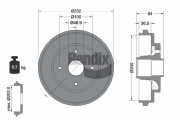 BDM1187 BENDIX Braking brzdový bubon BDM1187 BENDIX Braking