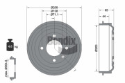 BDM1188 BENDIX Braking brzdový bubon BDM1188 BENDIX Braking