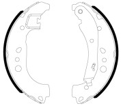 BXS1306 Sada brzdových čelistí BENDIX Braking