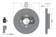 BDS1066 Brzdový kotouč BENDIX Braking