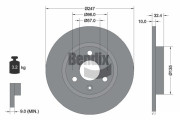 BDS2215 Brzdový kotouč BENDIX Braking