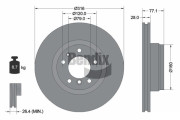 BDS1855HC Brzdový kotouč BENDIX Braking