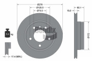 BDS1242 Brzdový kotouč BENDIX Braking