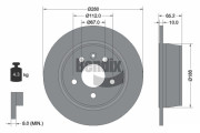 BDS1697 Brzdový kotouč BENDIX Braking
