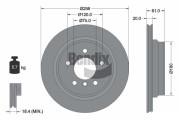 BDS1307 Brzdový kotouč BENDIX Braking