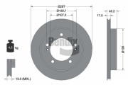 BDS1998 Brzdový kotouč BENDIX Braking