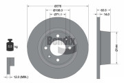 BDS1315 Brzdový kotouč BENDIX Braking