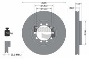 BDS2089 Brzdový kotouč BENDIX Braking