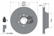 BDS1143 Brzdový kotouč BENDIX Braking