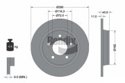 BDS1738 Brzdový kotouč BENDIX Braking