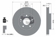 BDS1509 Brzdový kotouč BENDIX Braking
