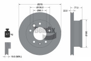 BDS1057 Brzdový kotouč BENDIX Braking