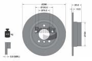 BDS1637 Brzdový kotouč BENDIX Braking