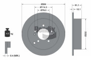 BDS1343 Brzdový kotouč BENDIX Braking