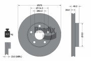 BDS1225 Brzdový kotouč BENDIX Braking