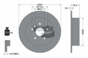 BDS1421 Brzdový kotouč BENDIX Braking