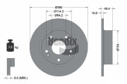 BDS1715 Brzdový kotouč BENDIX Braking