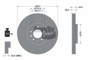 BDS2016 Brzdový kotouč BENDIX Braking