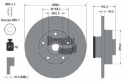 BDS1061 Brzdový kotouč BENDIX Braking