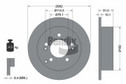 BDS1716 Brzdový kotouč BENDIX Braking