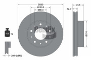 BDS1149 Brzdový kotouč BENDIX Braking