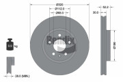 BDS1228HC Brzdový kotouč BENDIX Braking