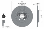 BDS1062 Brzdový kotouč BENDIX Braking