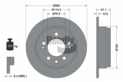 BDS1111 Brzdový kotouč BENDIX Braking