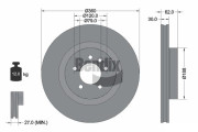 BDS1653 Brzdový kotouč BENDIX Braking