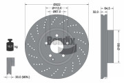 BDS1302HC Brzdový kotouč BENDIX Braking