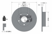 BDS1223 Brzdový kotouč BENDIX Braking