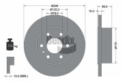 BDS1393 Brzdový kotouč BENDIX Braking