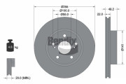 BDS1687 Brzdový kotouč BENDIX Braking