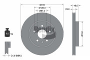 BDS1415 Brzdový kotouč BENDIX Braking