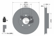 BDS1704 Brzdový kotouč BENDIX Braking