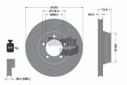 BDS2326LHC BENDIX Braking brzdový kotúč BDS2326LHC BENDIX Braking