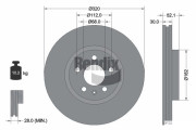 BDS1142HC Brzdový kotouč BENDIX Braking