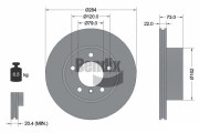 BDS1043 Brzdový kotouč BENDIX Braking
