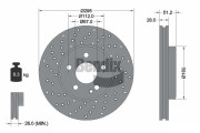 BDS1209HC Brzdový kotouč BENDIX Braking